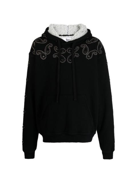COÛT DE LA LIBERTÉ bead-embellished Western-style hoodie