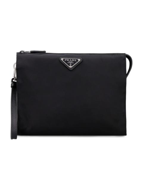 Prada Nylon Pouch-bag With Logo