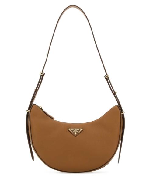 Prada Prada Women Camel Leather Shoulder Bag