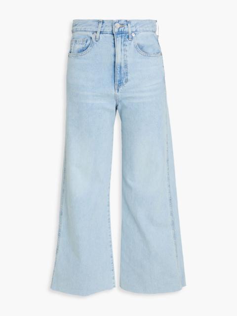 VERONICA BEARD Taylor cropped high-rise wide-leg jeans