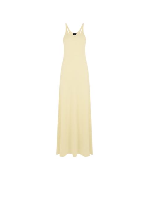 TOM FORD FINE MERINO SLEEVELESS LONG TANK DRESS