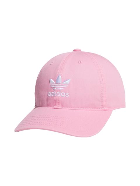 adidas adidas Originals Relaxed Cotton Baseball Cap in Semi Pink Glow/White at Nordstrom