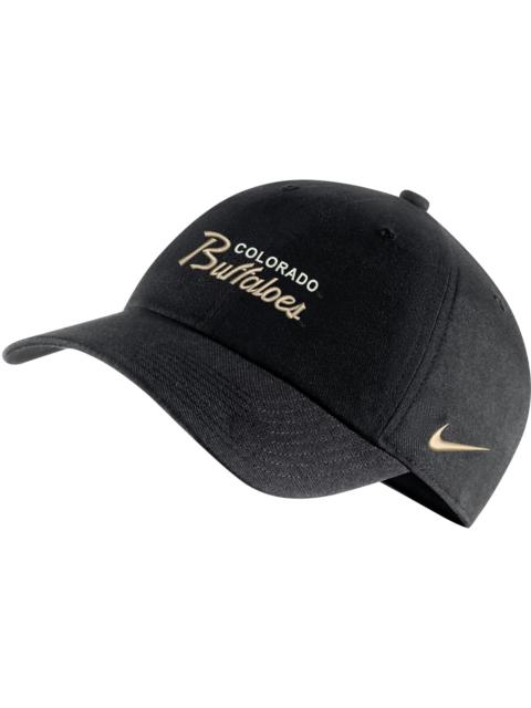 Nike Nike Men's Colorado Buffaloes Black Campus Adjustable Hat