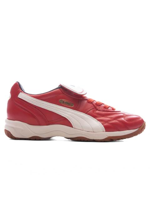 PUMA KING INDOOR - RED FIRE/FROSTED IVORY