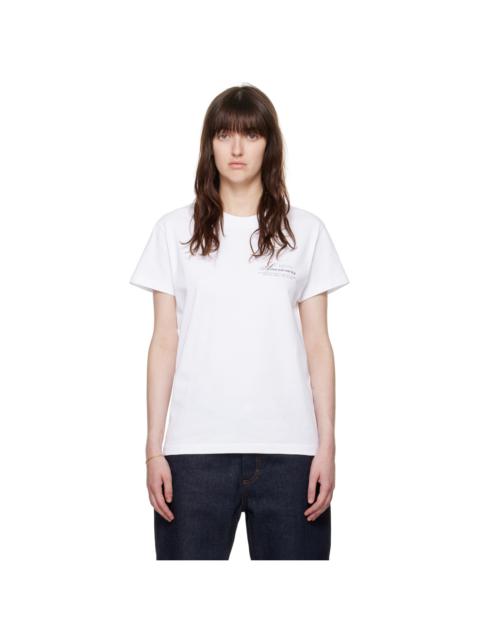 A.P.C. White JJJJound Edition 'Hôtel Souvenirs' T-Shirt