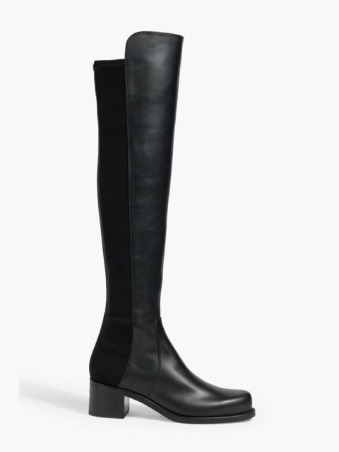 Stuart Weitzman Reserve Bold microstretch and leather over-the-knee boots