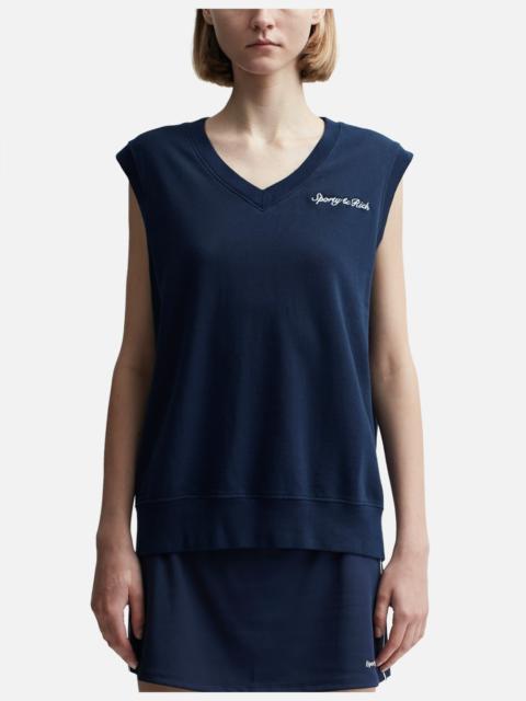 Sporty & Rich SYRACUSE V NECK VEST