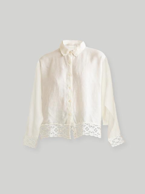 Madewell Reistor® Button-down with Embroidered Lace Shirt