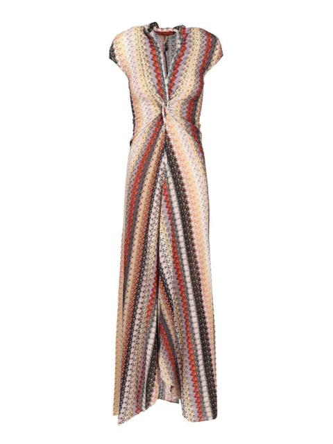 Missoni Missoni Women Long Dress With Neckline And Knot