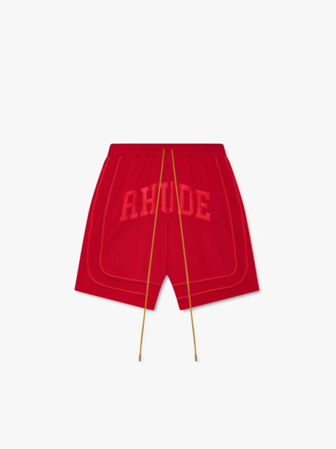 Rhude BAGGY COLLEGIATE LOGO SHORT