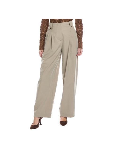 Nanushka NANUSHKA Jenci Wide Leg Silk-Blend Trouser