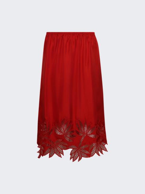diotima Coverley Skirt Poinsettia
