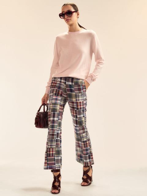 CYNTHIA ROWLEY Marisol Madras Cropped Trouser