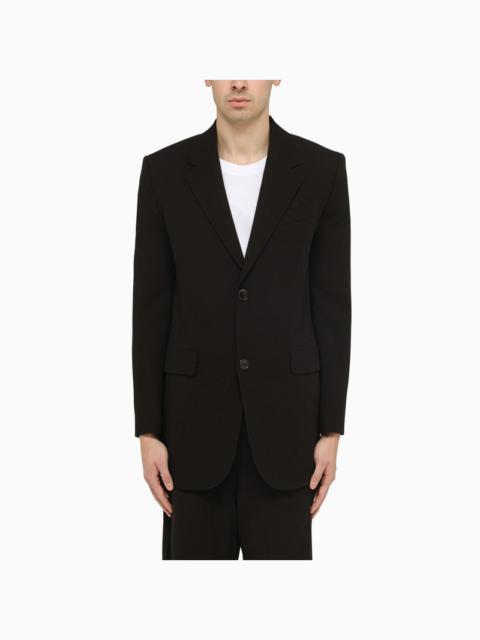 Ami Paris Black wool single-breasted jacket