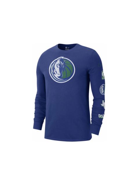 Nike Nike NBA Dallas Mavericks City Edition L/S T-shirt Blue
