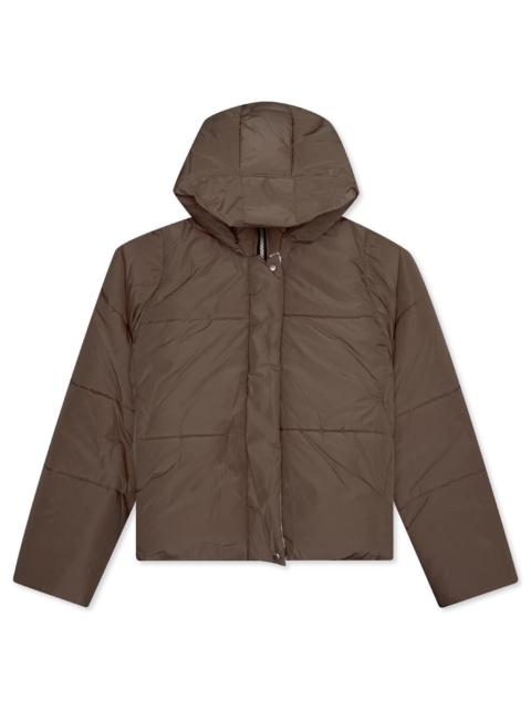 Rhude LOGO PUFFER JACKET - BROWN