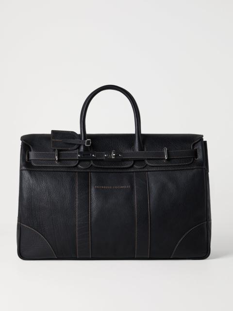 Brunello Cucinelli Grained calfskin country bag