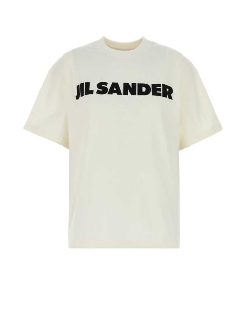 Jil Sander Jil Sander Women Ivory Cotton Oversize T-Shirt