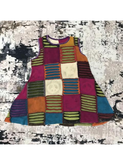 Other Designers Japanese Brand - Nepaile Custommade Patchwork Multicolor Sleeveless Dress