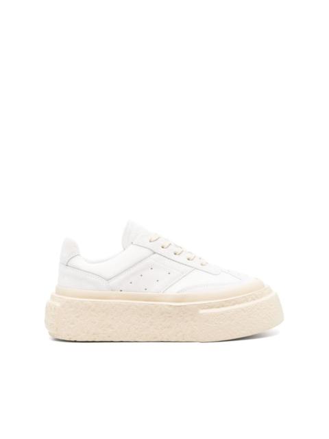 MM6 Maison Margiela numbers-motif leather sneakers