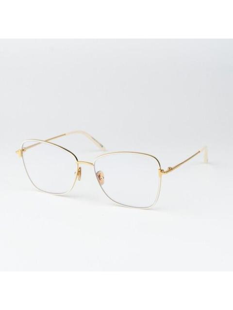 TOM FORD Tom Ford Woman Eyeglasses Gold Crystal Blue Light Block Butterfly FT5906-B 025