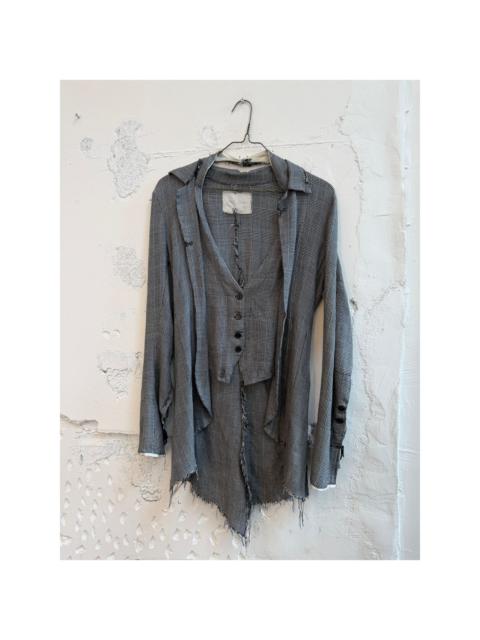 Greg Lauren Greg Lauren The Destroyed Cary G-1 Glen Plaid Coat