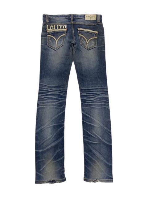 Other Designers Archival Clothing - LOLITA DISTRESSED PUNK SKINNY JEANS