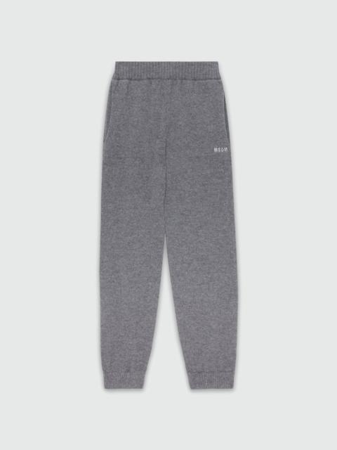 MSGM Cashmere blend joggers