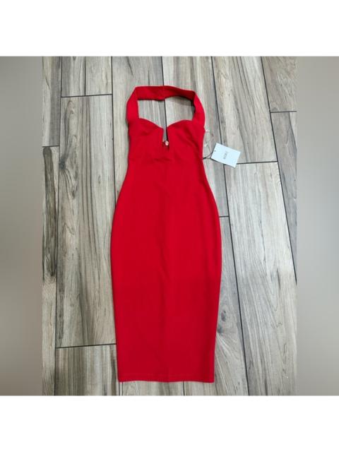 Other Designers NWT Nookie Destiny‎ Halter Midi Dress in Red Sz XS $250