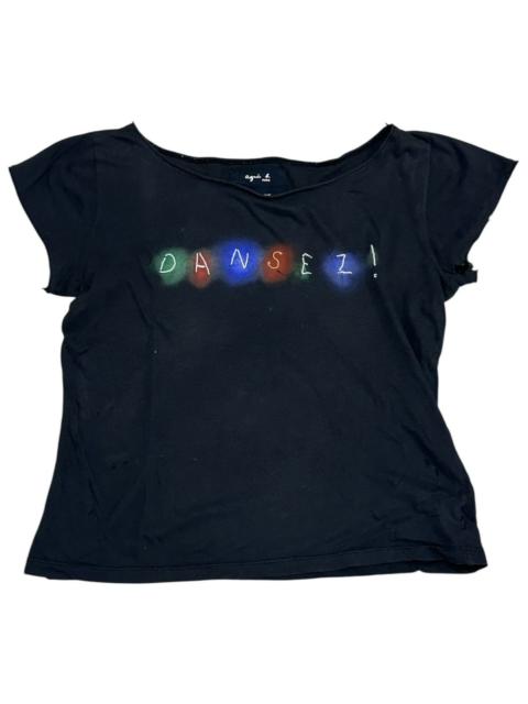 Other Designers Agnes B. X Claude Leveque “ Dansez ” Distressed Tee