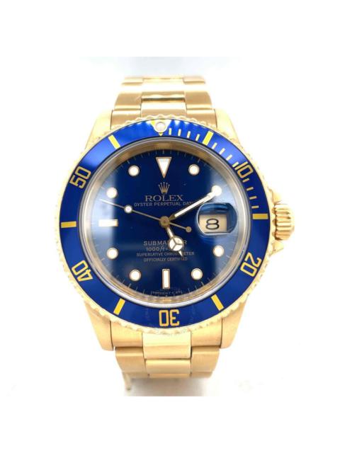 ROLEX Pre-owned Rolex Submariner Automatic Chronometer Blue Dial Men's Watch 16618 LB