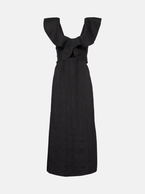 Johanna Ortiz Ruffled midi dress