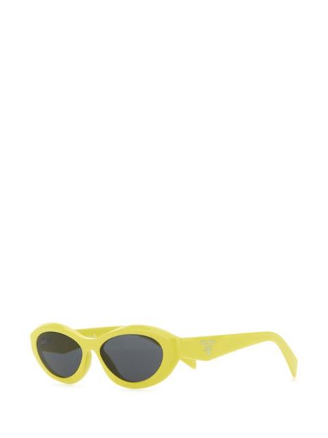 Prada Prada Woman Yellow Acetate Sunglasses