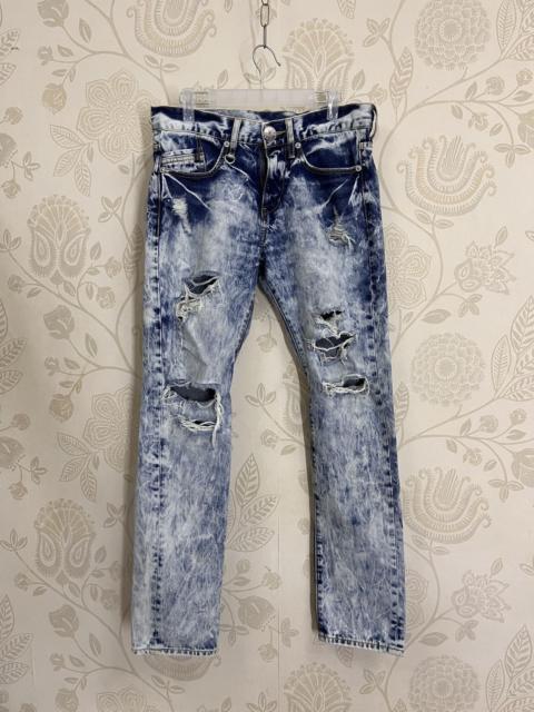 Other Designers Japanese Brand - Distressed Co & Lu Distressed Denim Mudwash Straight Cut
