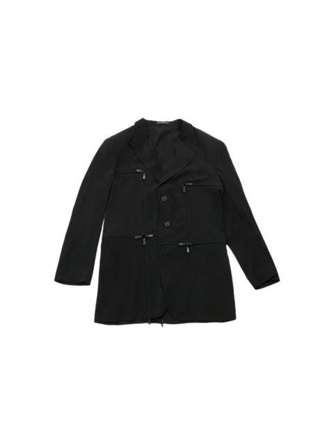zip-detail blazer
