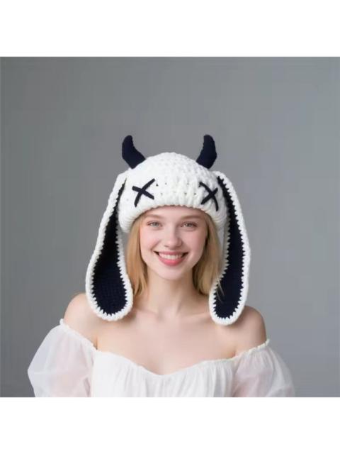 Other Designers Japanese Brand - Unisex Autumn Winter Handmade Crochet Knitted Hat