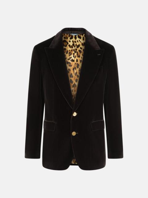 Dolce & Gabbana BROWN POLYESTER BLAZER