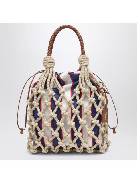 Prada Prada Medium Prada Noué Bag Rope/Royal Blue Women
