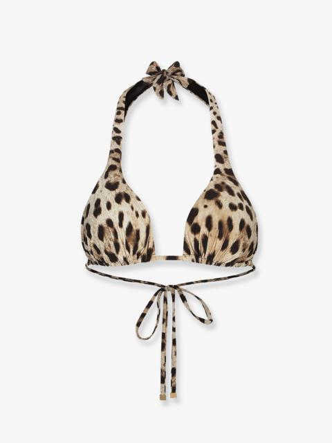 Dolce & Gabbana Dolce & Gabbana Bikini Top With Animal Print
