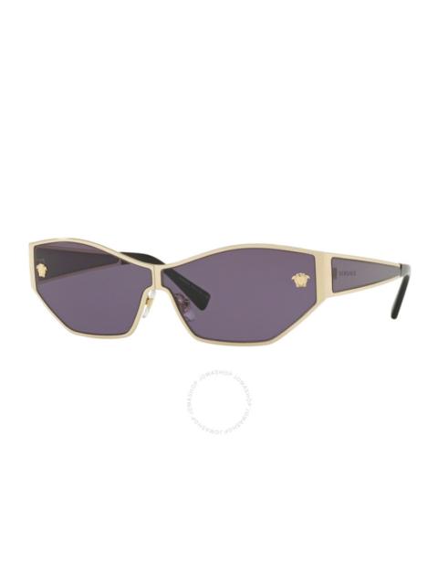 VERSACE Versace Pale Gold Violet Butterfly Ladies Sunglasses 0VE2205 12521A 67