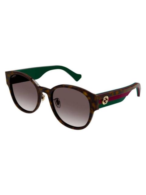 GUCCI Gucci Brown Shaded Oval Ladies Sunglasses GG1304SK 002 56