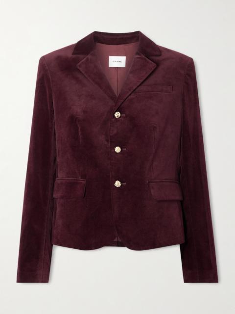 FRAME City Darted Velvet Blazer