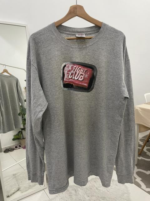 Other Designers Vintage - Vintage Fight Club Movie Long Sleeve Tshirt