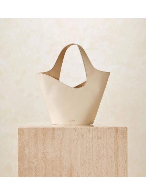 Cleobella MINI ASTRID TOTE BAG | IVORY/MOCASSIN