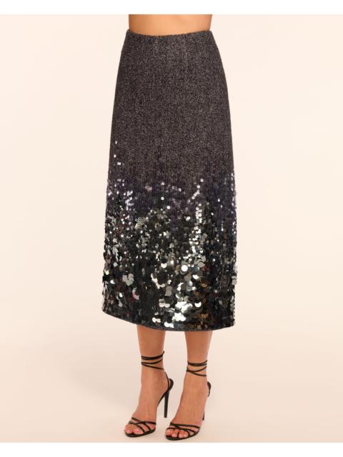 RAMY BROOK Peter Wool Blend Embellished Midi Skirt