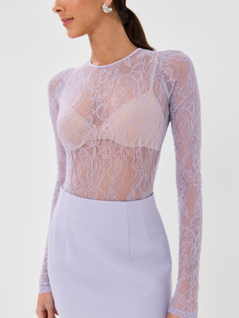 WARDROBE.NYC Lace Thong Bodysuit