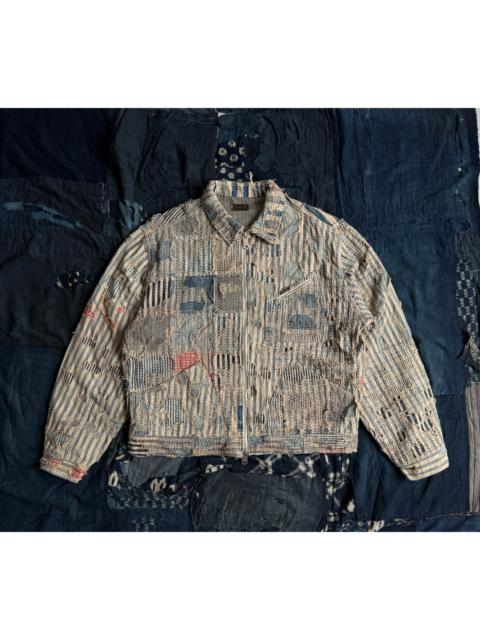 Kapital Kapital 25ss Liberty Boro zip-up jacket, distressed and patchwork style.
