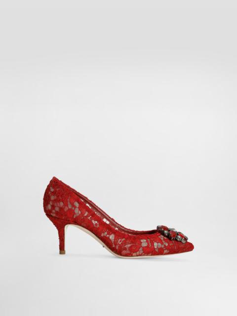 Dolce & Gabbana Pump in Taormina lace with crystals