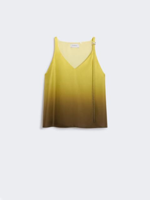 Sportmax Ombré lingerie silk top