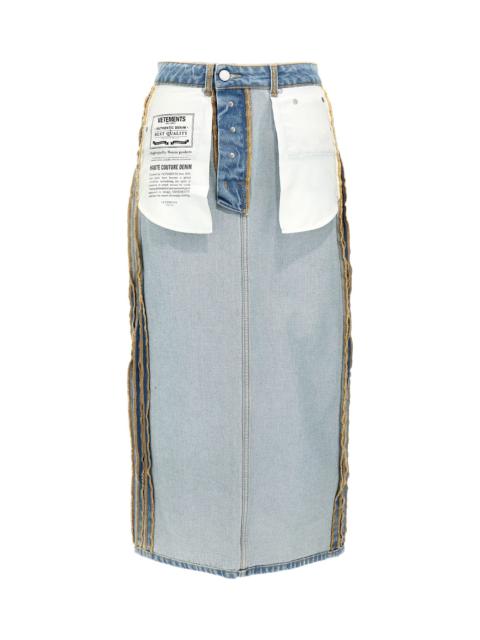 VETEMENTS 'inside-out' Skirt
